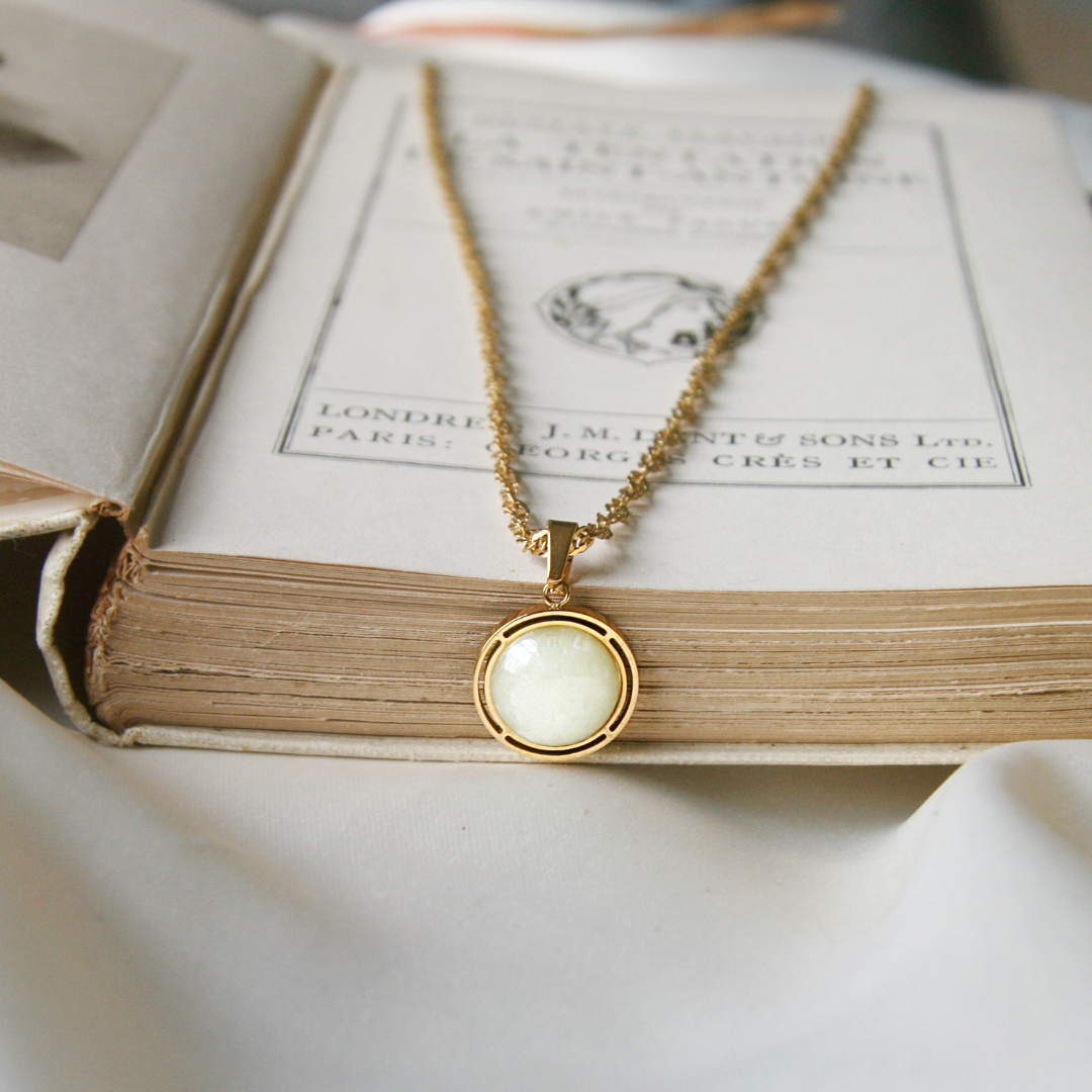 amy march little women necklace bookish jewellery shop avery faye london