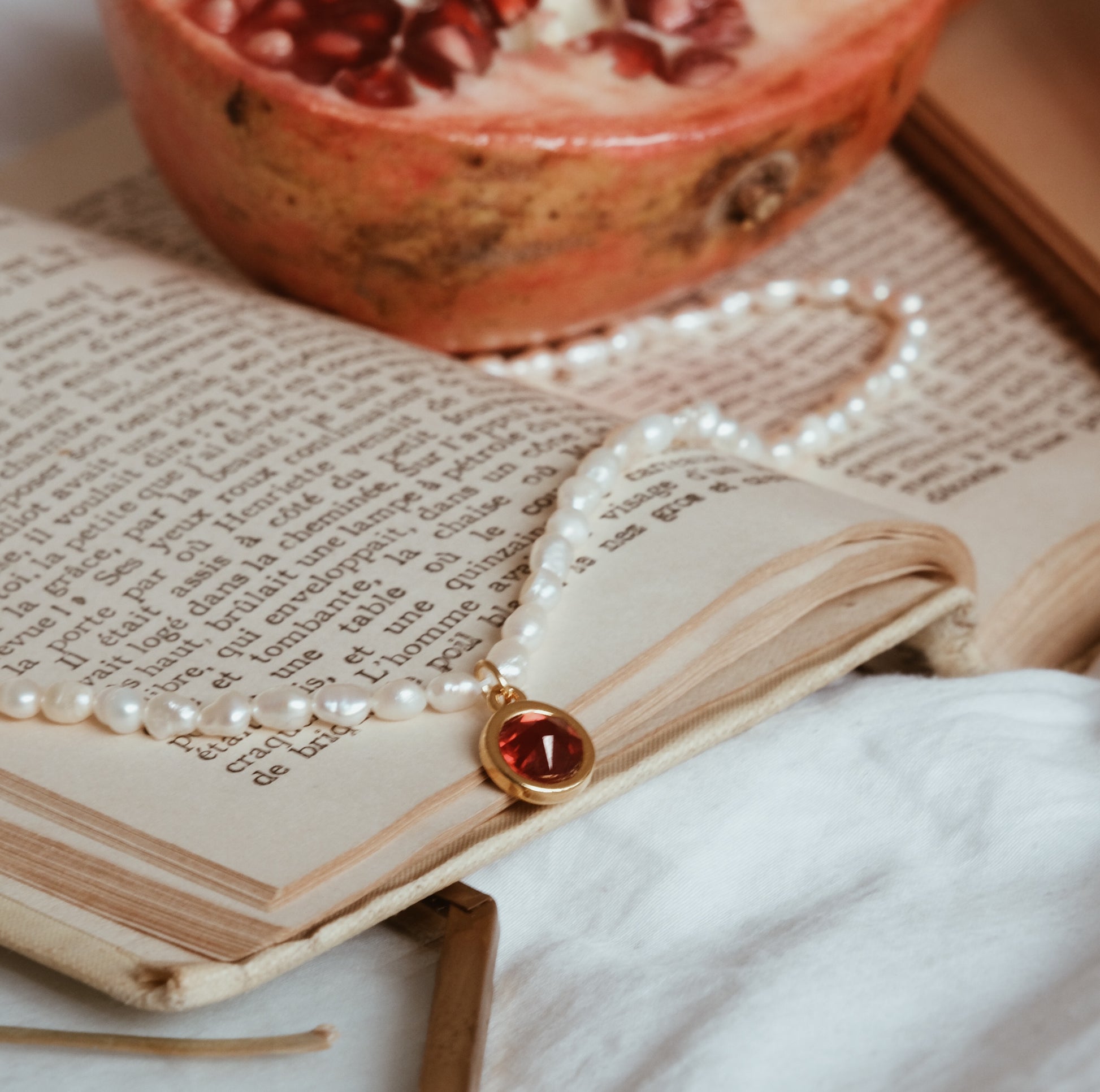 persephone inspired necklace by avery faye greek mythology jewellery